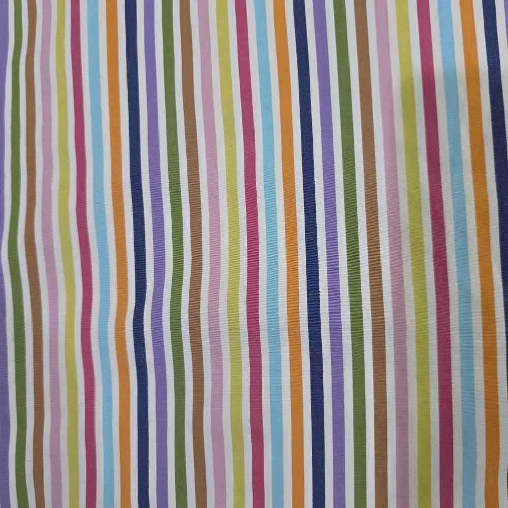 J Mclaughlin Striped Superfine 100s Italian Cotton Button Down Shirt Preppy. L